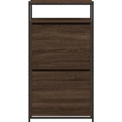 vidaXL skoreol 60x34x112 cm konstrueret træ brun egetræsfarve