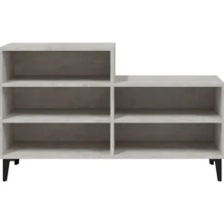 vidaXL skoreol 102x36x60 cm konstrueret træ betongrå