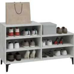 vidaXL skoreol 102x36x60 cm konstrueret træ betongrå