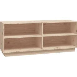 vidaXL skoreol 110x34x45 cm massivt fyrretræ