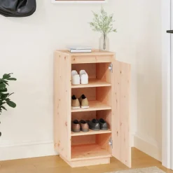 vidaXL skoreol 35x35x80 cm massivt fyrretræ
