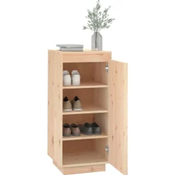 vidaXL skoreol 35x35x80 cm massivt fyrretræ