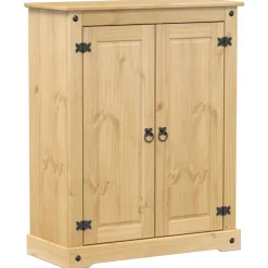 vidaXL skoskab Corona 86x38,5x108 cm massivt fyrretræ