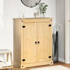 vidaXL skoskab Corona 86x38,5x108 cm massivt fyrretræ