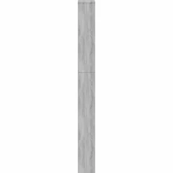 vidaXL skoskab med spejl og 5 hylder 63x17x169,5 cm grå sonoma-eg