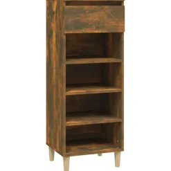 vidaXL skoskab 40x36x105 cm konstrueret træ røget egetræsfarve