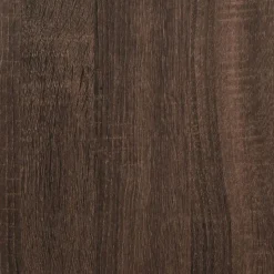 vidaXL skoskab 75x38x97,5 cm konstrueret træ og metal brun egetræ