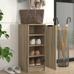 vidaXL skoskab 30x35x70 cm konstrueret træ sonoma-eg