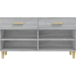 vidaXL skoskab 102x35x55 cm konstrueret træ grå sonoma-eg