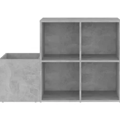 vidaXL skoskab 105x35,5x70 cm konstrueret træ betongrå