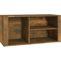 vidaXL skoskab 100x35x45 cm konstrueret træ røget egetræsfarve