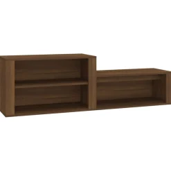 vidaXL skoskab 150x35x45 cm konstrueret træ brun egetræ