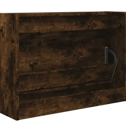 vidaXL skoskab 80x21x57 cm konstrueret træ røget egetræsfarve