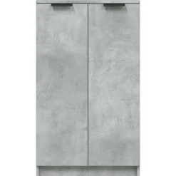vidaXL skoskab 59x35x100,5 cm konstrueret træ betongrå