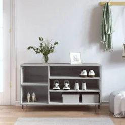 vidaXL skoskab 102x36x60 cm konstrueret træ grå sonoma-eg