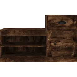 vidaXL skoskab 100x42x60 cm konstrueret træ røget egetræsfarve