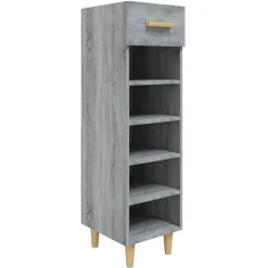 vidaXL skoskab 30x35x105 cm konstrueret træ grå sonoma-eg