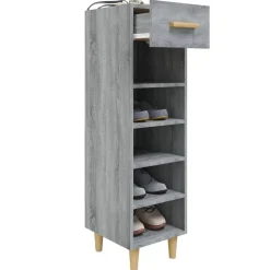 vidaXL skoskab 30x35x105 cm konstrueret træ grå sonoma-eg
