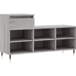 vidaXL skoskab 102x36x60 cm konstrueret træ grå sonoma-eg