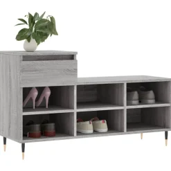 vidaXL skoskab 102x36x60 cm konstrueret træ grå sonoma-eg