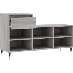vidaXL skoskab 102x36x60 cm konstrueret træ grå sonoma-eg