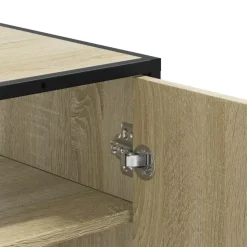 vidaXL skoskab 75x38x97,5 cm konstrueret træ og metal sonoma-eg