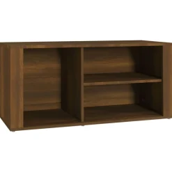 vidaXL skoskab 100x35x45 cm konstrueret træ brun egetræ