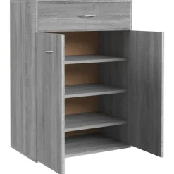 vidaXL skoskab 60x35x84 cm konstrueret træ grå sonoma-eg