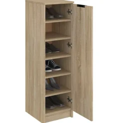 vidaXL skoskab 30x35x100 cm konstrueret træ sonoma-eg