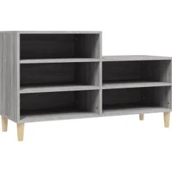 vidaXL skoskab 102x36x60 cm konstrueret træ grå sonoma-eg