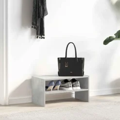 vidaXL skostativ stabelbar 60x30x30,5 cm betongrå