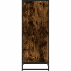 vidaXL skostativ 48x38x97,5 cm konstrueret træ røget egetræsfarve