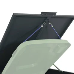 vidaXL skraldespandsskjuler 414x79x117 cm 6 rum stål antracit