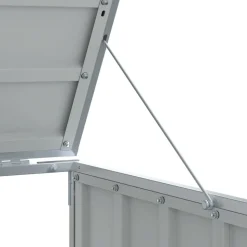 vidaXL skraldespandsskjuler 216x81x115 cm 3 rum stål antracitgrå