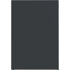 vidaXL skraldespandsskjuler 207x79x117 cm 3 rum stål antracit