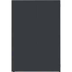 vidaXL skraldespandsskjuler 345x79x117 cm 5 rum stål antracit