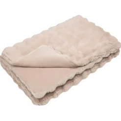 vidaXL Skridsikker tæppe / køkkenklud af kunstig kaninpels Olite Beige