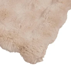 vidaXL Skridsikker tæppe / køkkenklud af kunstig kaninpels Olite Beige