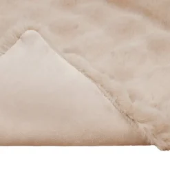 vidaXL Skridsikker tæppe / køkkenklud af kunstig kaninpels Olite Beige