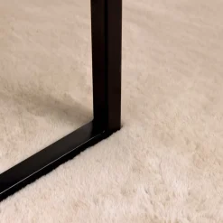 vidaXL Skridsikker tæppe af kunstig kaninpels OLITE Gråbrun Polyester