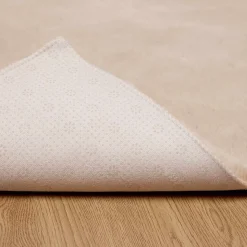 vidaXL Skridsikker tæppe af kunstig kaninpels OLITE Gråbrun Polyester