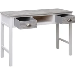 vidaXL skrivebord 110 x 45 x 76 cm træ grå
