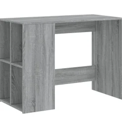 vidaXL skrivebord 102x50x75 cm konstrueret træ grå sonoma-eg
