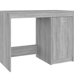 vidaXL skrivebord 100x50x76 cm konstrueret træ grå sonoma-eg