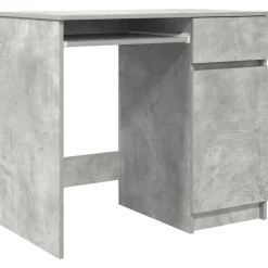 vidaXL skrivebord 86x49x76 cm konstrueret træ betongrå