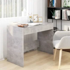 vidaXL skrivebord 101x50x76,5 cm konstrueret træ betongrå