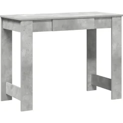 vidaXL skrivebord 100x45x75 cm konstrueret træ betongrå