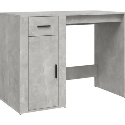 vidaXL skrivebord 100x49x75 cm konstrueret træ betongrå