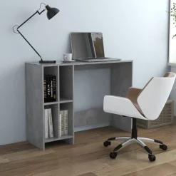 vidaXL skrivebord 102,5x35x75 cm konstrueret træ betongrå