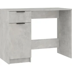 vidaXL skrivebord 100x50x75 cm konstrueret træ betongrå